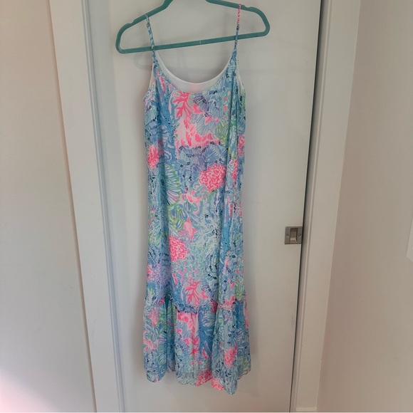 Lilly Pulitzer Winni Midi/Maxi Dress in Sink of Swim - Picture 3 of 9